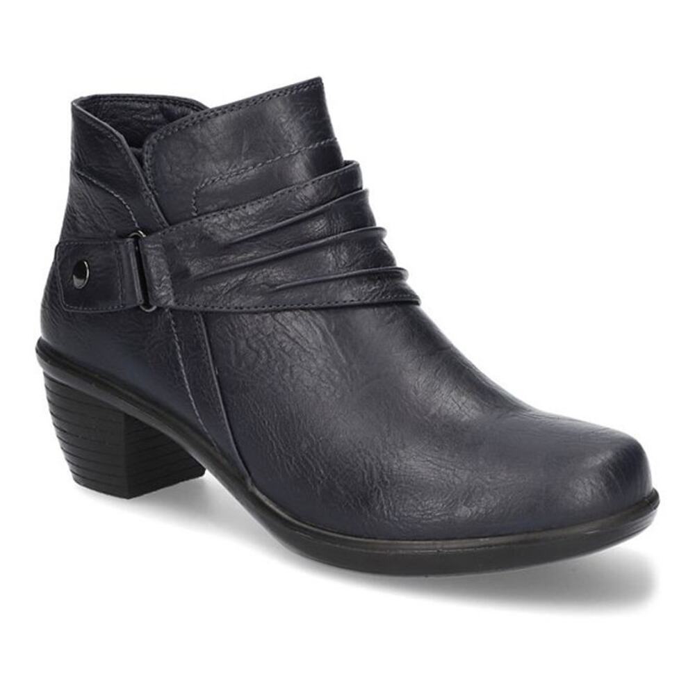 NEW! Easy Street Damita Women's Ankle Boots Block Heel Booties Navy US 9 Narrow